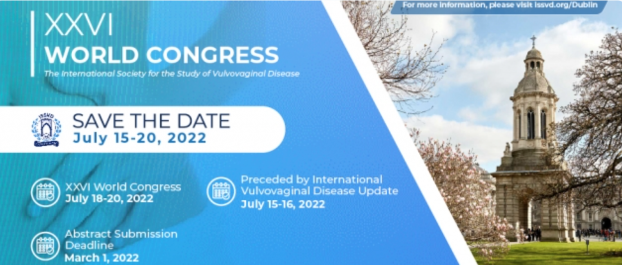 Oradora convidada no XXVI World Congress of the International Society for the Study of Vulvovaginal Disease (ISSVD)