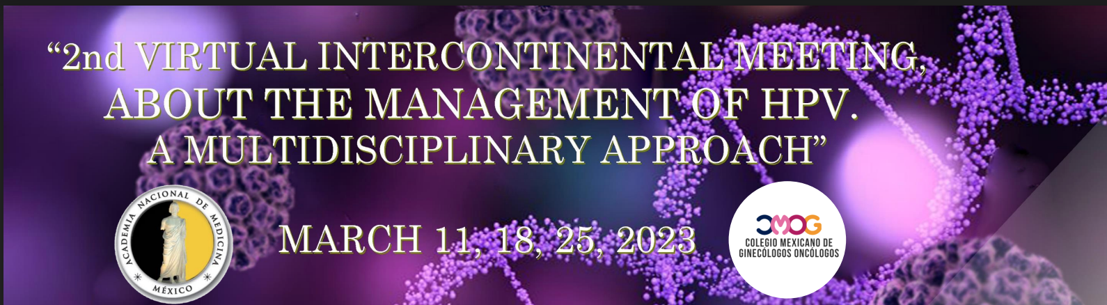 Palestrante convidada “Second Virtual Intercontinental Meeting on HPV:  multidisciplinar approach”
