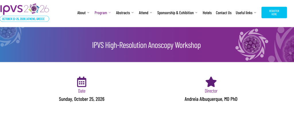 3ª Edição do Workshop de Anuscopia de Alta Resolução Atenas IPVS2026